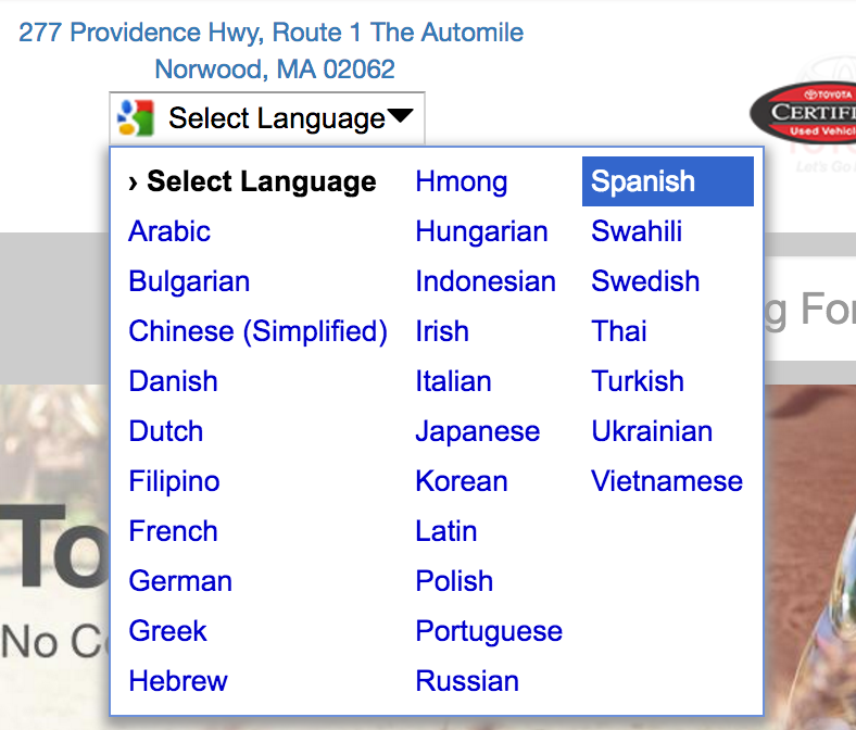 We Speak Your Language